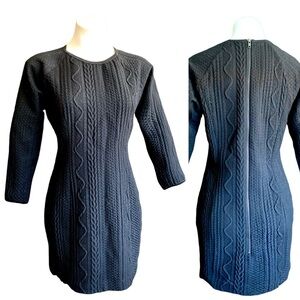 Joe’s Jeans Hourglass Sweater Dress Cable Knit Wool